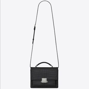 YSL Medium Croc Embossed Bag (worn only once!)